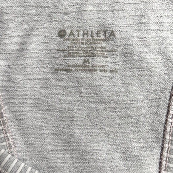 Athleta Women’s Active Seamless Scoop Neck Razor Bk Heather Gray Tank Top Size-M - Picture 3 of 3